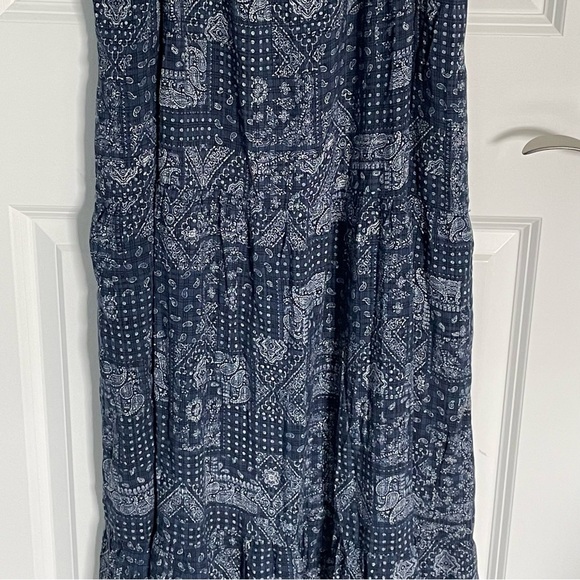 Natural Life Blue Bandana Print Spaghetti Strap Maxi Dress - 47231 - Picture 2 of 11
